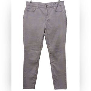 D. Jeans - Gray Colored Jeans W/Back Pockets W/ Faux Front, Button/Zip Closure